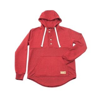 Polar Piece XLG Algonquin Hoodie (Cranberry Heather) unisex